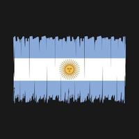 vetor de pincel de bandeira argentina