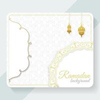 design de cartão de convite eid, capa islâmica do ramadã vetor