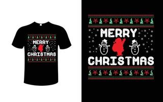 vetor grátis de design de camiseta de natal