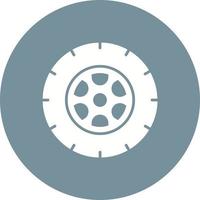 ícone de círculo de glifo de pneu vetor