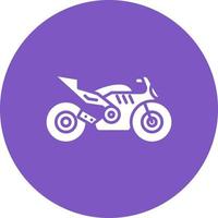 ícone de círculo de glifo de bicicleta de corrida vetor