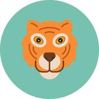 design de ícone criativo de tigre vetor