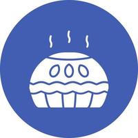 ícone de círculo de glifo de torta vetor