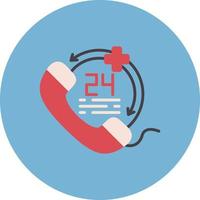 design de ícone criativo de chamada de emergência vetor
