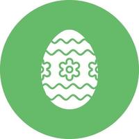 ícone de círculo de glifo de ovo de chocolate vetor