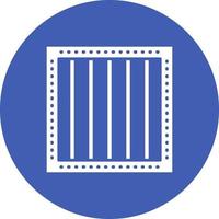 ícone de círculo de glifo de prisão vetor