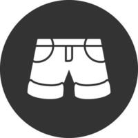 design de ícone criativo de shorts vetor