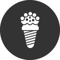 design de ícone criativo de casquinha de sorvete vetor