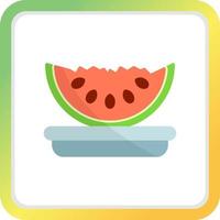 design de ícone criativo de melancia vetor