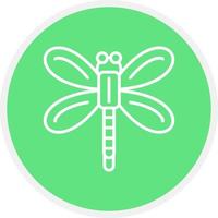 design de ícone criativo de libélula vetor