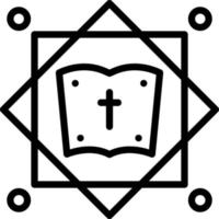 ícone de linha para teologia vetor