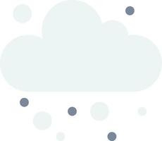 ilustração de neve e nuvens em estilo minimalista vetor