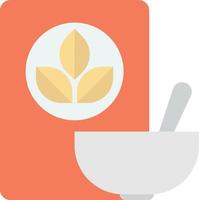 ilustração de livro de receitas de fitoterapia em estilo minimalista vetor