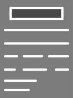 ícone de glifo em escala de cinza do documento vetor