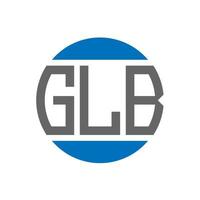 design de logotipo de letra glb em fundo branco. conceito de logotipo de círculo de iniciais criativas glb. design de letras glb. vetor