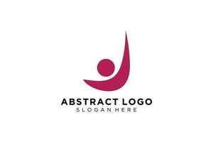 pessoas abstratas vetoriais e coleção de logotipos de família, ícones de pessoas, modelo de logotipo de saúde, símbolo de cuidado. vetor