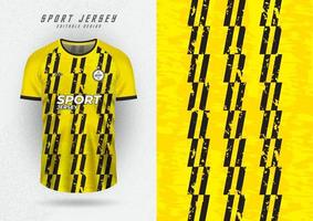 fundo de design de camiseta para time jersey racing ciclismo jogo de futebol amarelo tri-listras vetor