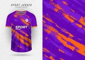 fundo de design de camiseta para time jersey racing ciclismo jogo de futebol padrão grunge roxo laranja vetor