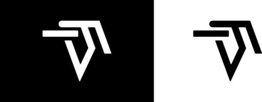 logotipo abstrato da letra fv, design do logotipo da letra fv, design vetorial do alfabeto vetor