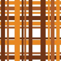 fundo de scott de listra de padrão de vetor sem emenda. padrões geométricos de listras cruzadas listras de tom de cor marrom dourado vertical bonito ilustração de layout simétrico de tamanho diferente.