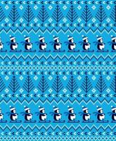 natal de malha e padrão de ano novo os pinguins. design de suéter de tricô de lã. impressão têxtil de papel de embrulho de papel de parede. eps 10 vetor
