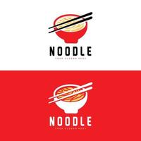 logotipo de macarrão, vetor de ramen, comida chinesa, design de marca de restaurante de fast food, marca de produto, café, logotipo da empresa