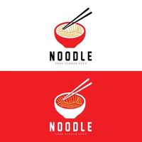 logotipo de macarrão, vetor de ramen, comida chinesa, design de marca de restaurante de fast food, marca de produto, café, logotipo da empresa