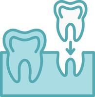 ícone de vetor de implantes