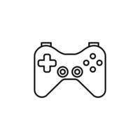 joystick, controlador de jogo, ícone de jogo. em fundo branco. joystick, ícone de jogo do controlador de jogo vetor