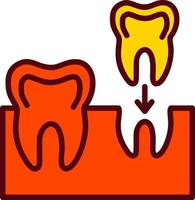 ícone de vetor de implantes