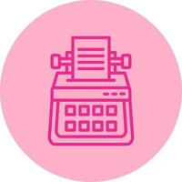 ícone de vetor de máquina de escrever