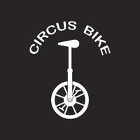 ícone de bicicleta de circo vetor