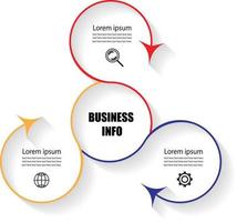 modelo de elementos infográficos para série de evolução, diagrama, banner criativo. vetor