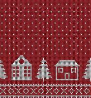natal de malha e padrão de ano novo em vaca. design de suéter de tricô de lã. impressão têxtil de papel de embrulho de papel de parede. vetor