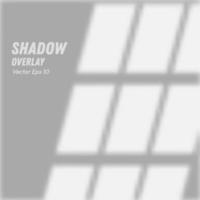 sobreposições de sombra de janela para efeitos fotográficos, maquetes e produtos de design vetor