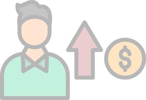 design de ícone de vetor de benefício de dinheiro