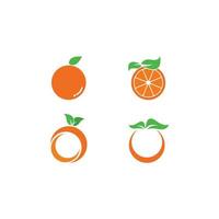 design de logotipo modelo laranja. vetor