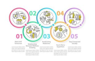 supere o modelo de infográfico de sobrecarga de funcionários vetor