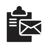 ilustração em vetor documento de e-mail em um icons.vector de qualidade background.premium para conceito e design gráfico.