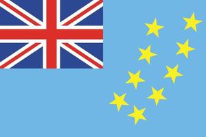 design de bandeira tuvalu vetor