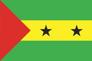 design de bandeira de são tomé vetor