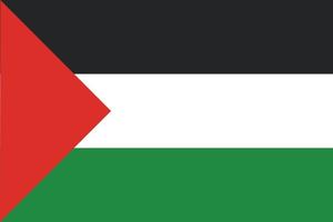 design de bandeira de faixa de gaza vetor