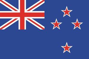 design da bandeira da nova zelândia vetor
