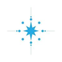 eps10 vetor azul canelado estrelas ícone da arte abstrata ou logotipo isolado no fundo branco. símbolo de estrelas em um estilo moderno simples e moderno para o design do seu site e aplicativo móvel