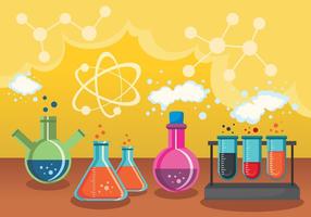 Desenhos vetoriais de ciência e química