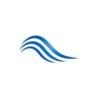 modelo de logotipo de onda de água. ilustração do ícone do vetor