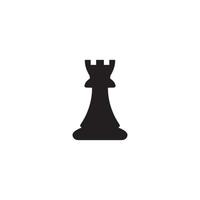 peça de xadrez vetorial definida para design de logotipo, ilustração de ícone de torre vetor