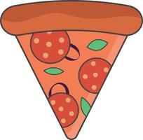 deliciosa criação de elementos de pizza, design de ilustração de comida saborosa. vetor