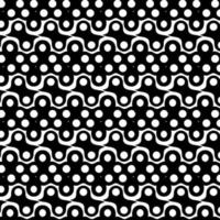 vetor padrão de batik preto e branco sem costura