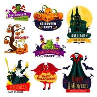 ícone do monstro de halloween para design de férias de outubro vetor
